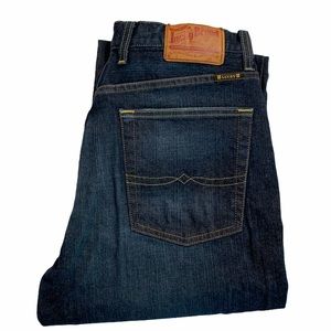 32/32 Lucky Dark Wash Straight Leg Jeans